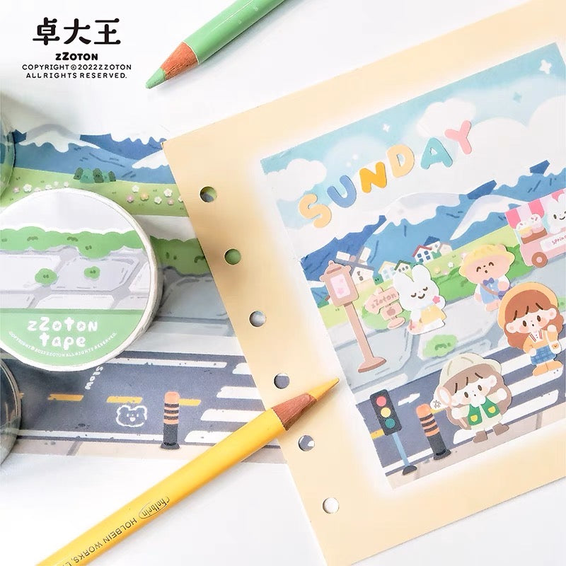 Molinta scene background shaped washitape season 1