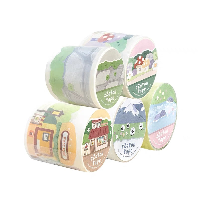 Molinta scene background shaped washitape season 1