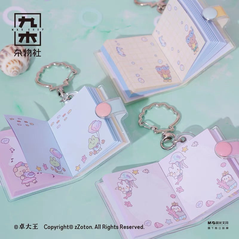 Molinta × M&G shop summer limited blue fantasy series mini notebook blind bag