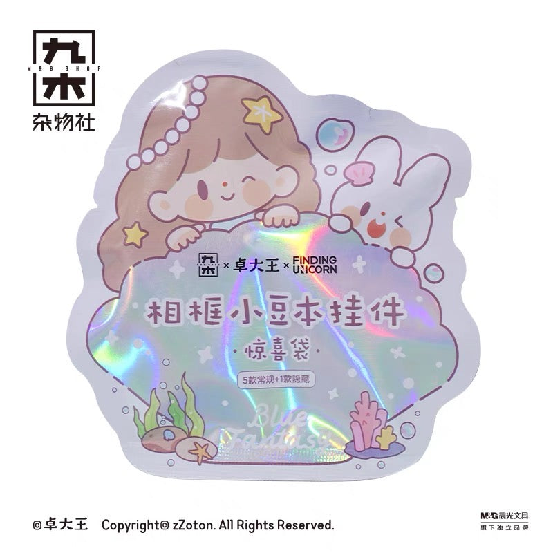 Molinta × M&G shop summer limited blue fantasy series mini notebook blind bag