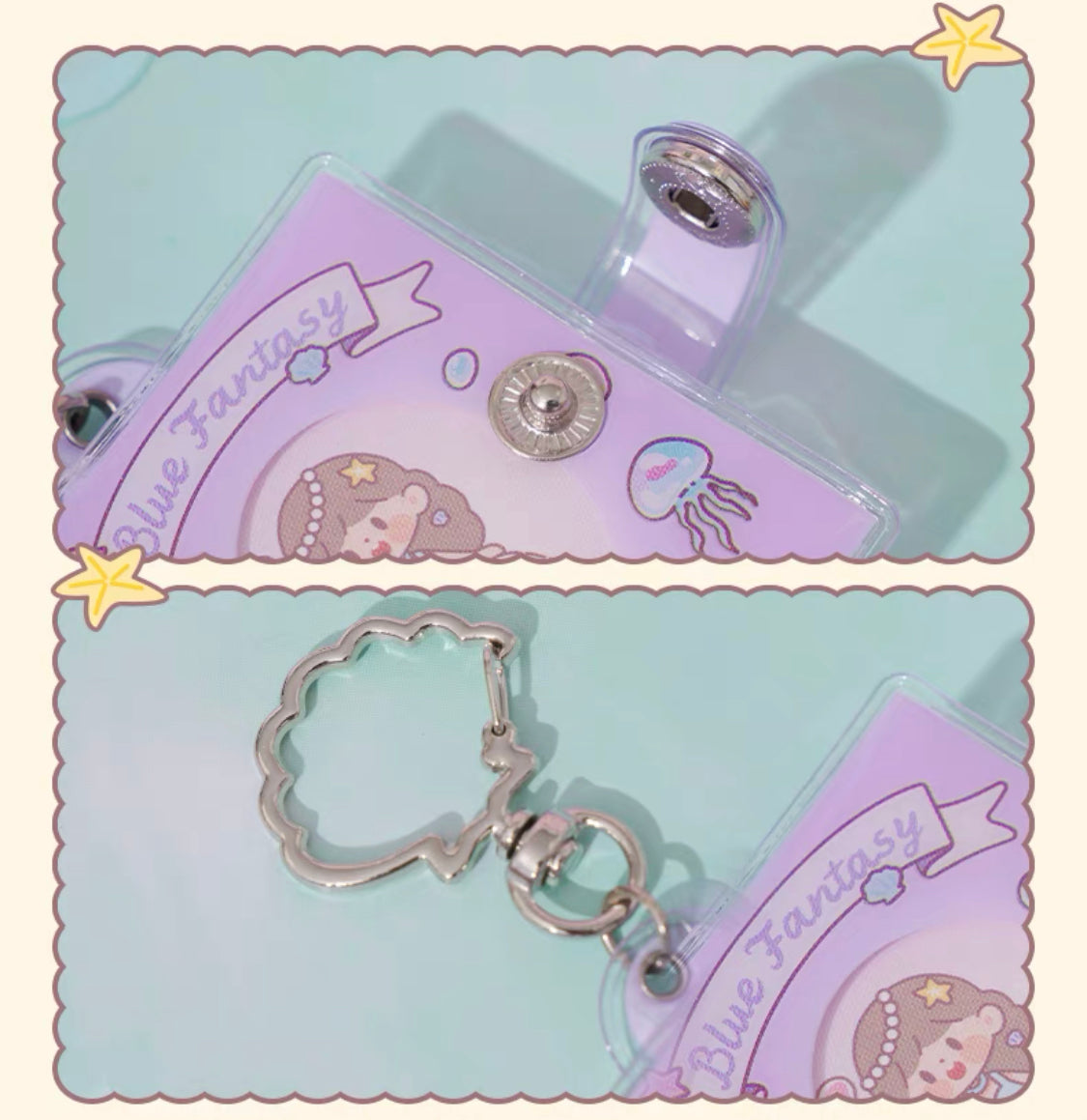 Molinta × M&G shop summer limited blue fantasy series mini notebook blind bag