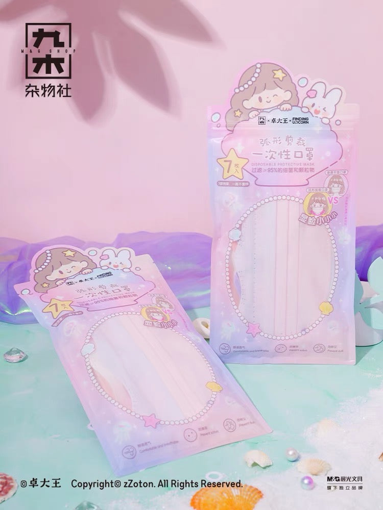 Molinta × M&G shop summer limited blue fantasy series mask set