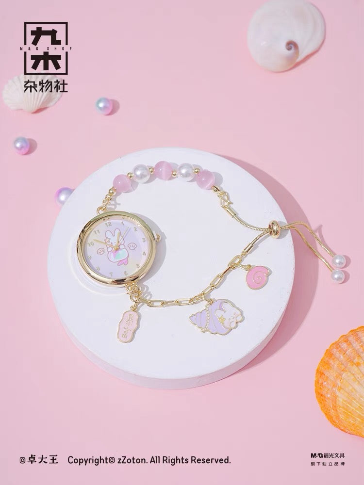 Molinta × M&G shop summer limited blue fantasy series watch bracelet blind box