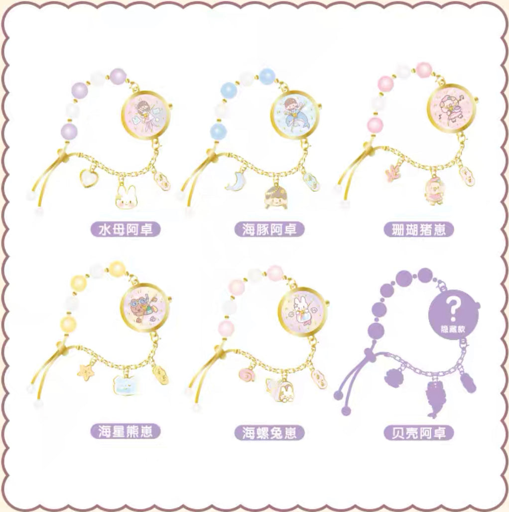 Molinta × M&G shop summer limited blue fantasy series watch bracelet blind box