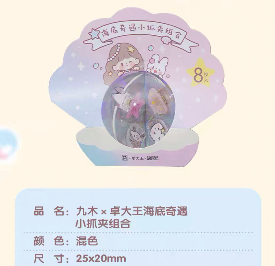 Molinta × M&G shop summer limited blue fantasy series hair pin