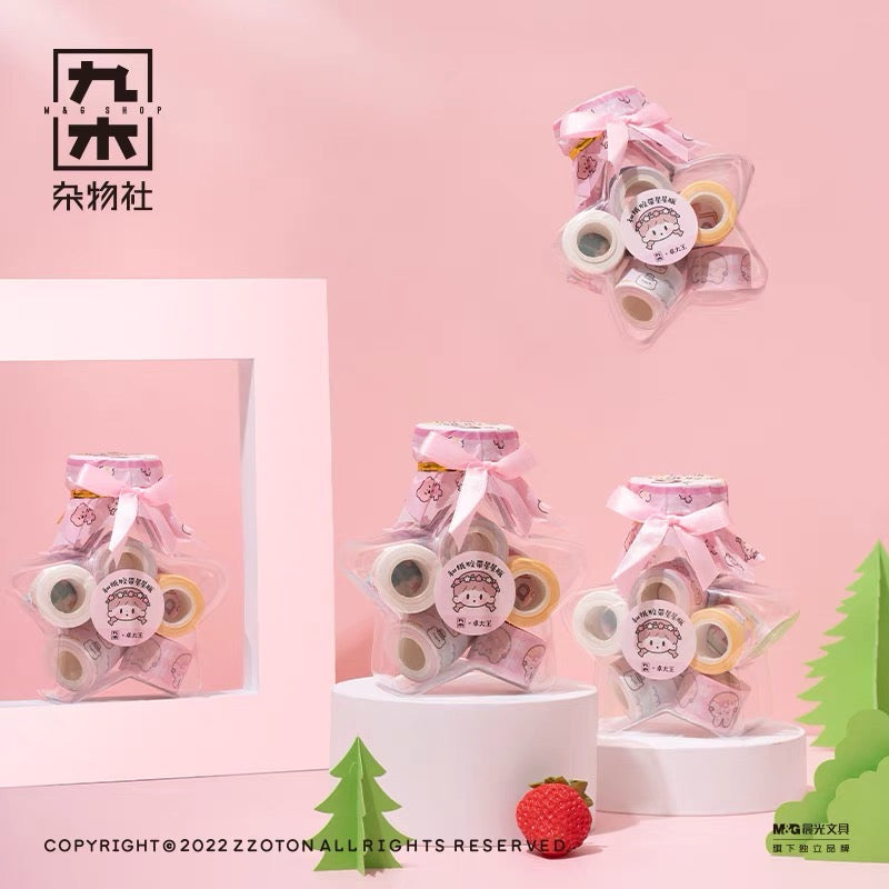 Molinta × M&G shop flower party series washitape star bottle
