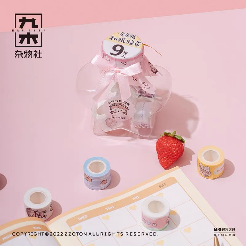 Molinta × M&G shop flower party series washitape star bottle
