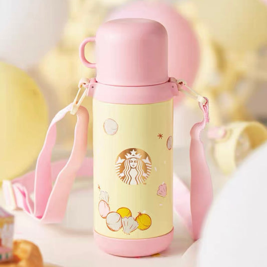 Starbucks China 2022 Summer dreamy garden Season 600ml happy paradise vacuum cup（2 ways to use）