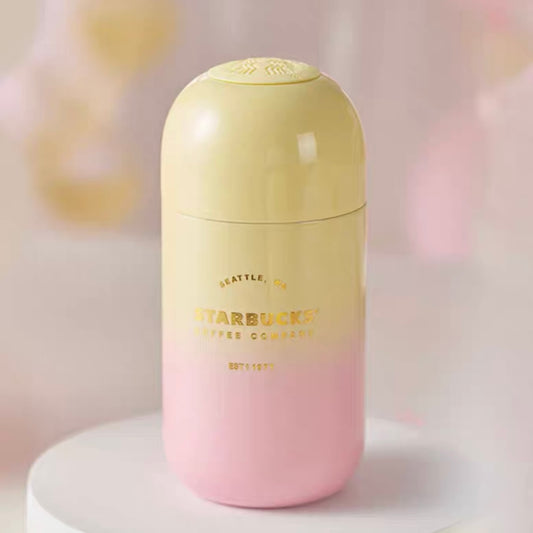 Starbucks China 2022 Summer dreamy garden Season 220ml pink and yellow gradient vacuum cup