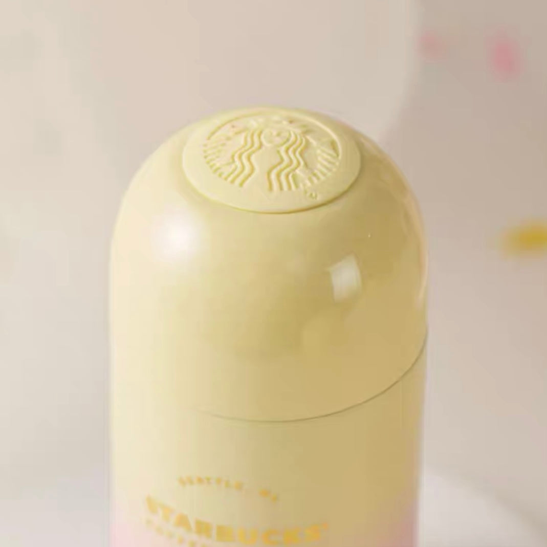 Starbucks China 2022 Summer dreamy garden Season 220ml pink and yellow gradient vacuum cup