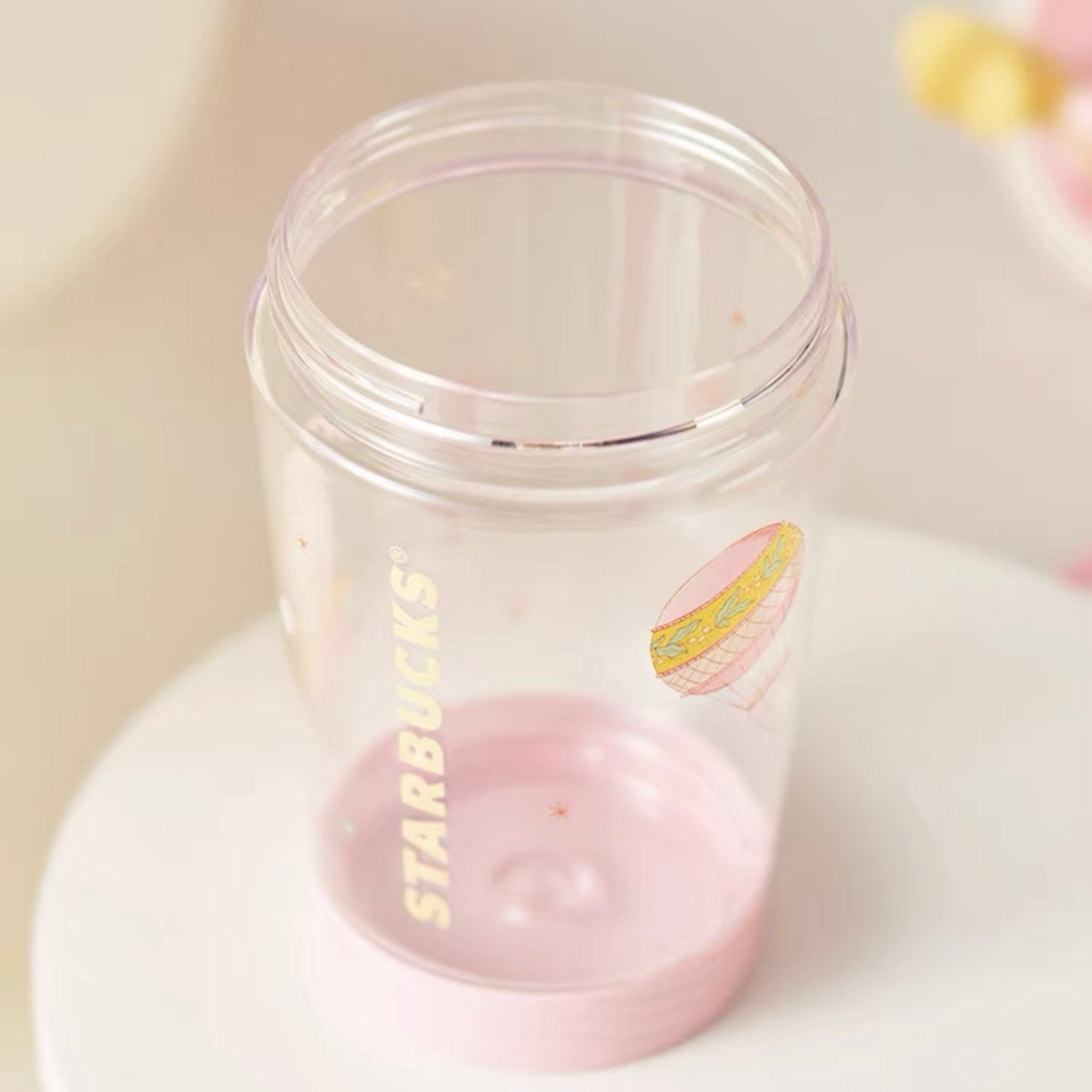 Starbucks China 2022 Summer dreamy garden Season 520ml pink balloon cup with straw