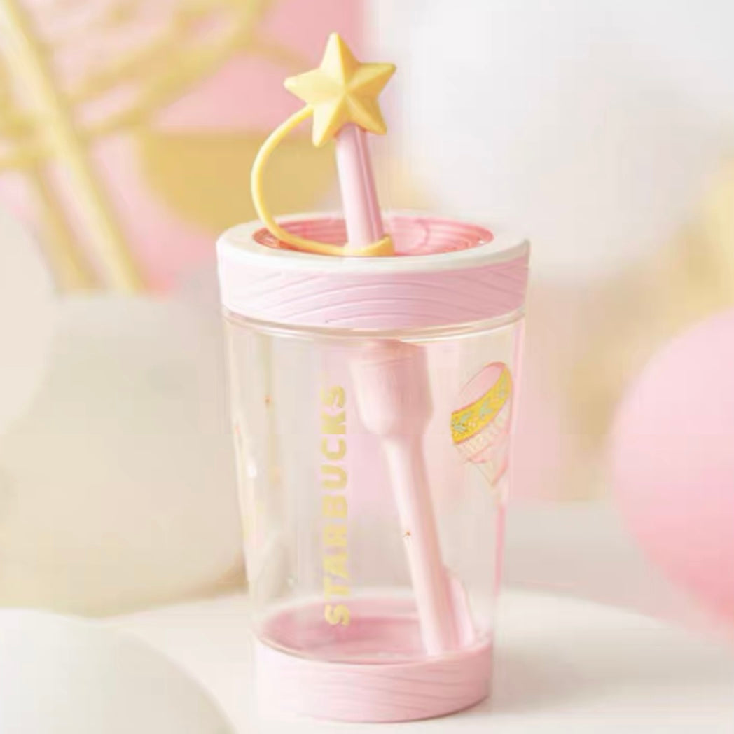 Starbucks China 2022 Summer dreamy garden Season 520ml pink balloon cup with straw