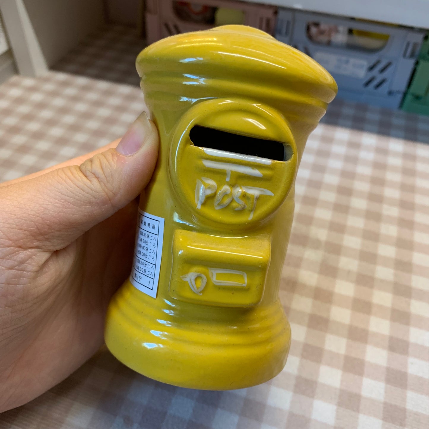 【Preloved and SALE】Japan post office JP post box ceramics money saving