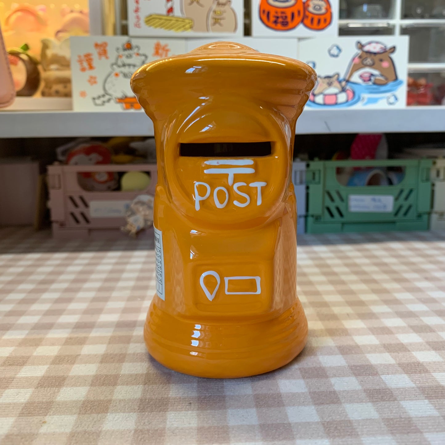 【Preloved and SALE】Japan post office JP post box ceramics money saving