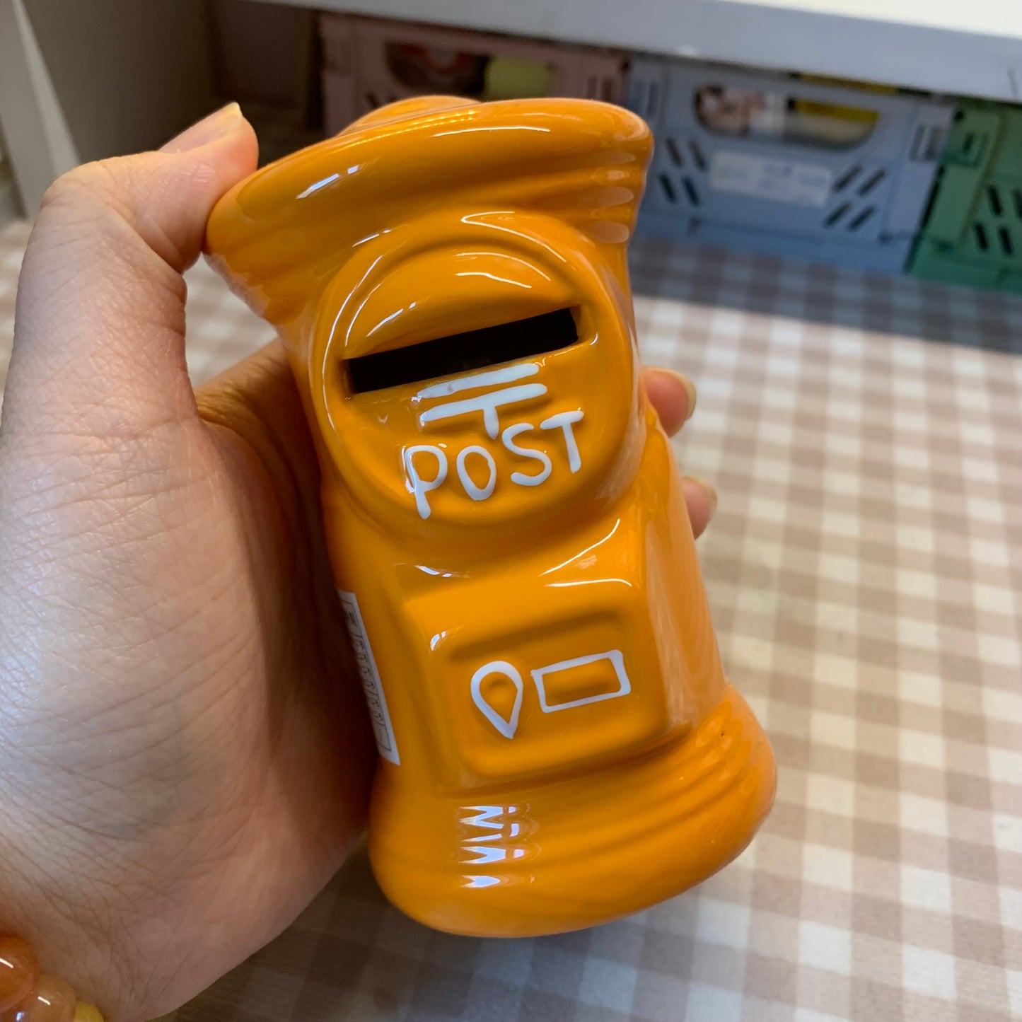 【Preloved and SALE】Japan post office JP post box ceramics money saving