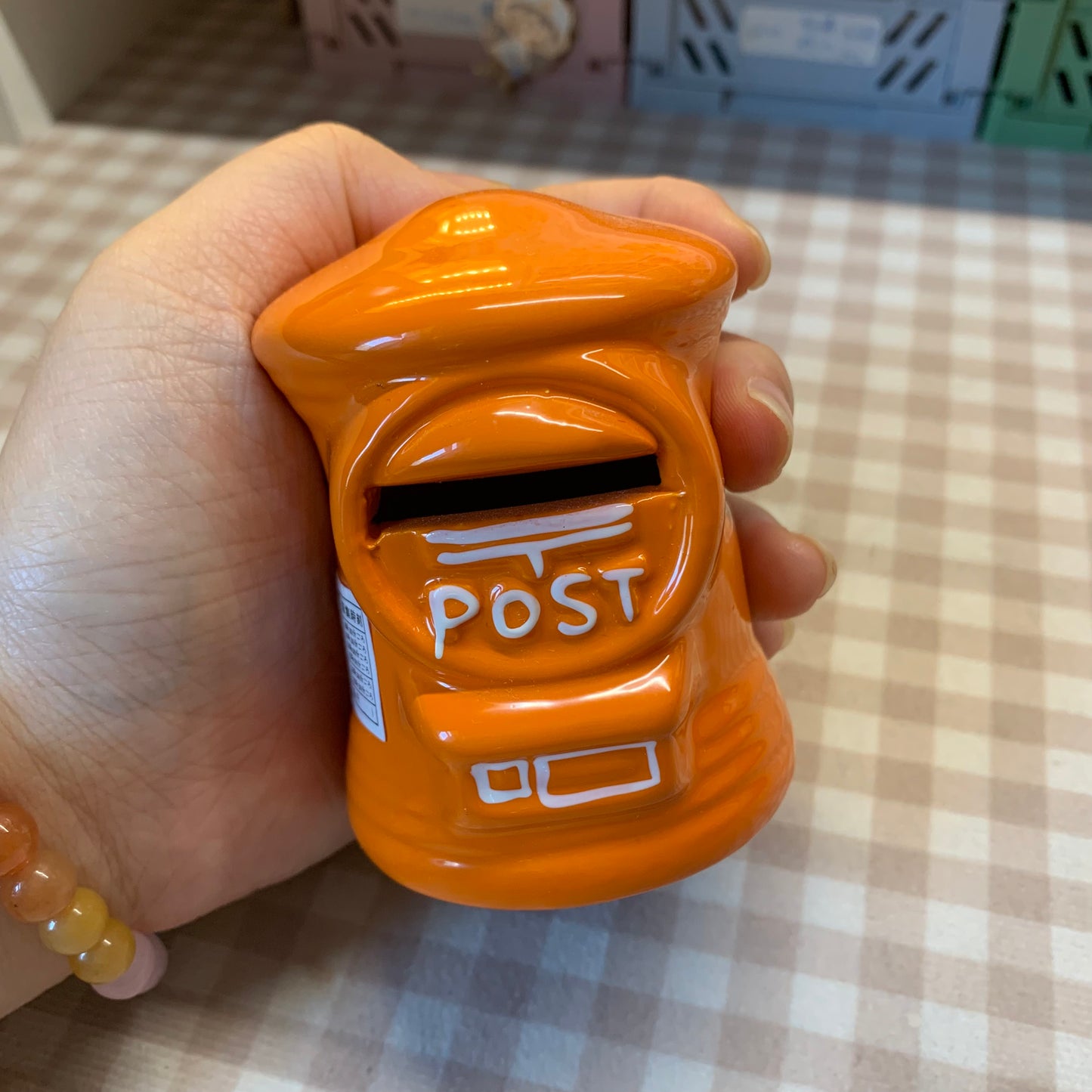【Preloved and SALE】Japan post office JP post box ceramics money saving