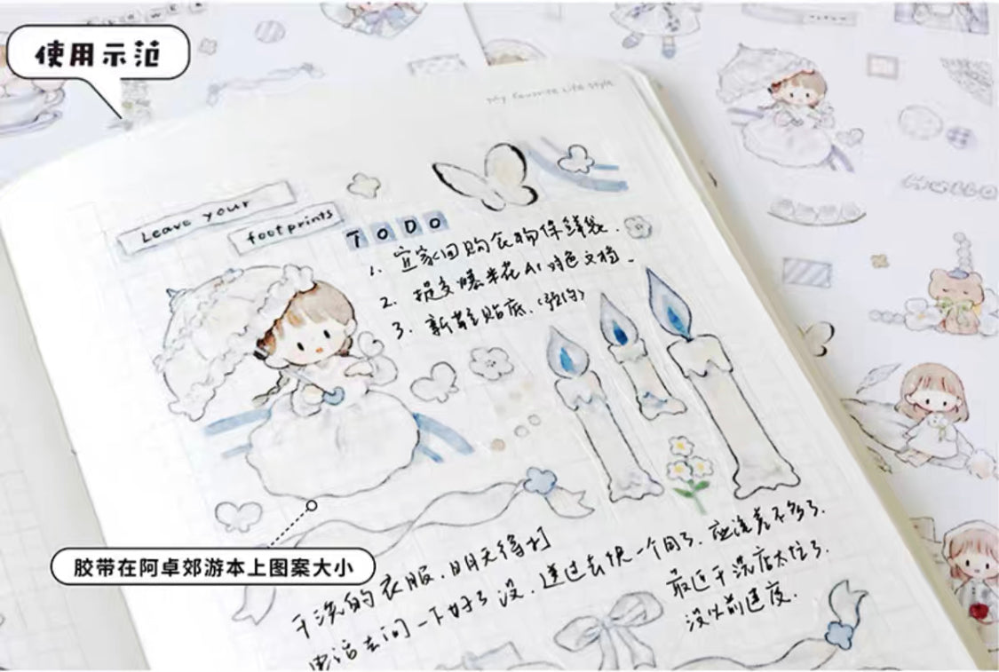 Molinta colorful sticker pack（black white）