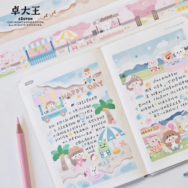 Molinta scene background shaped washitape season 2