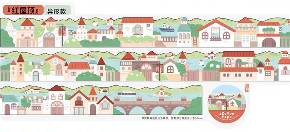 Molinta scene background shaped washitape season 2