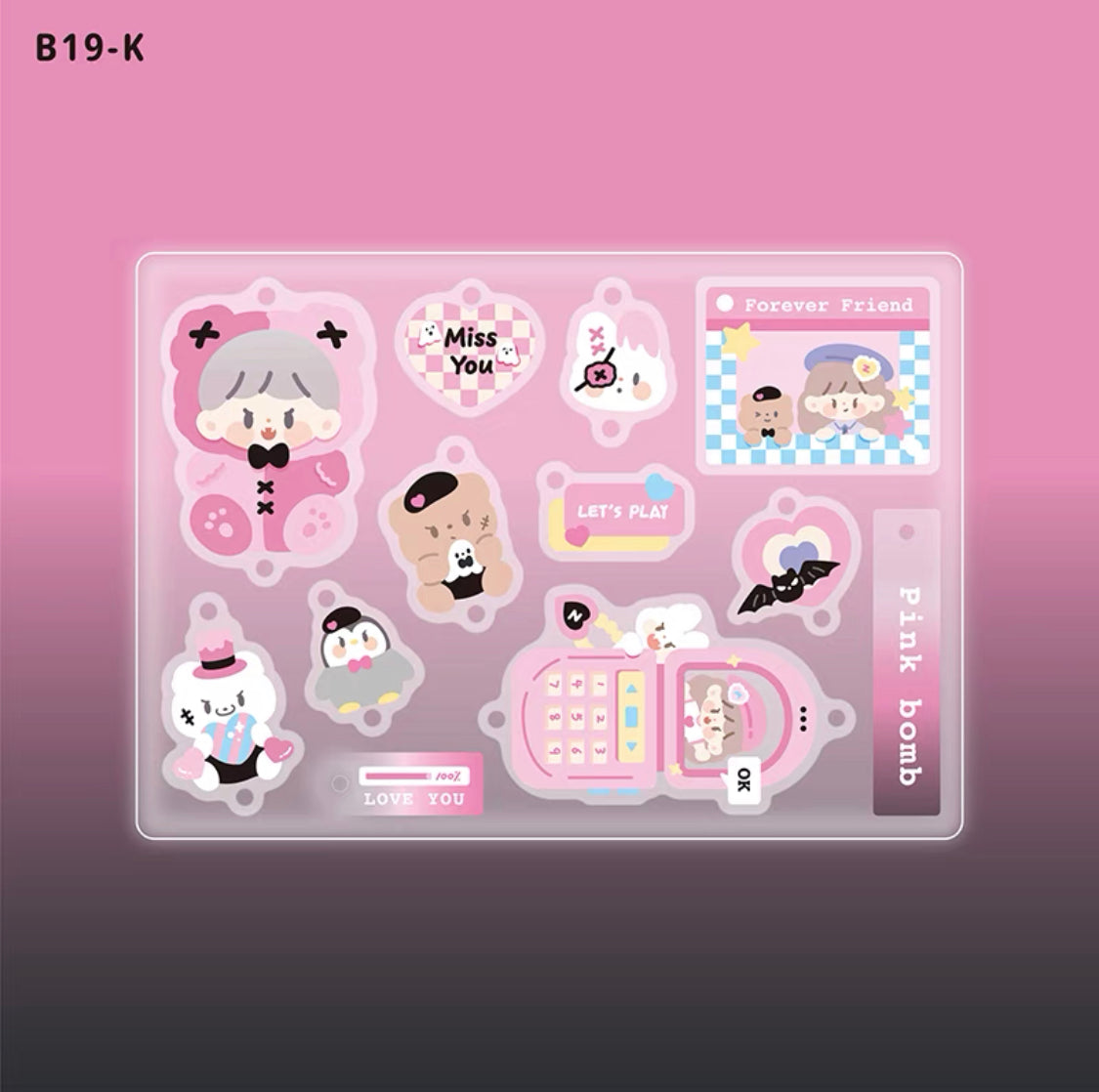 Molinta cool and bad girl series DIY PMMA chaining