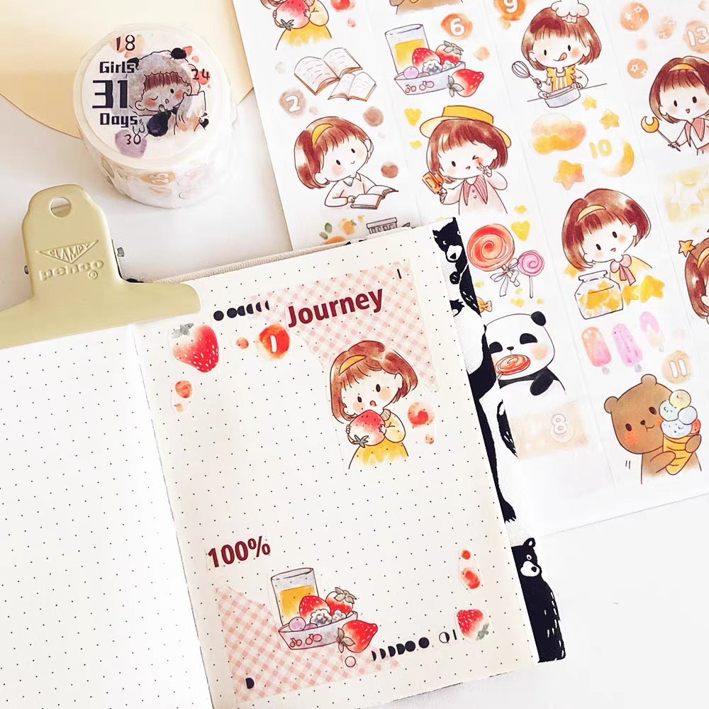 Ever&Ein girl date washitape