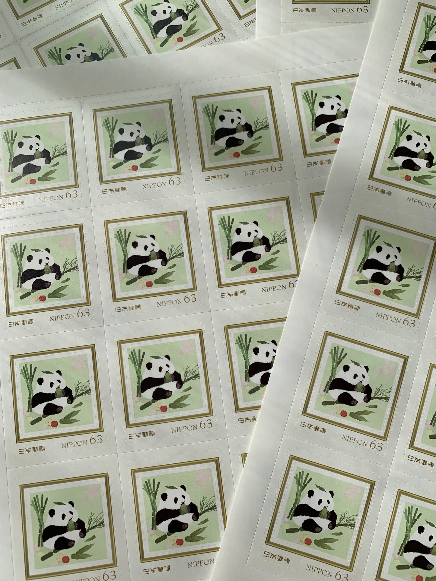 【JP】Moya Huahua panda maxicard postcard and stamp