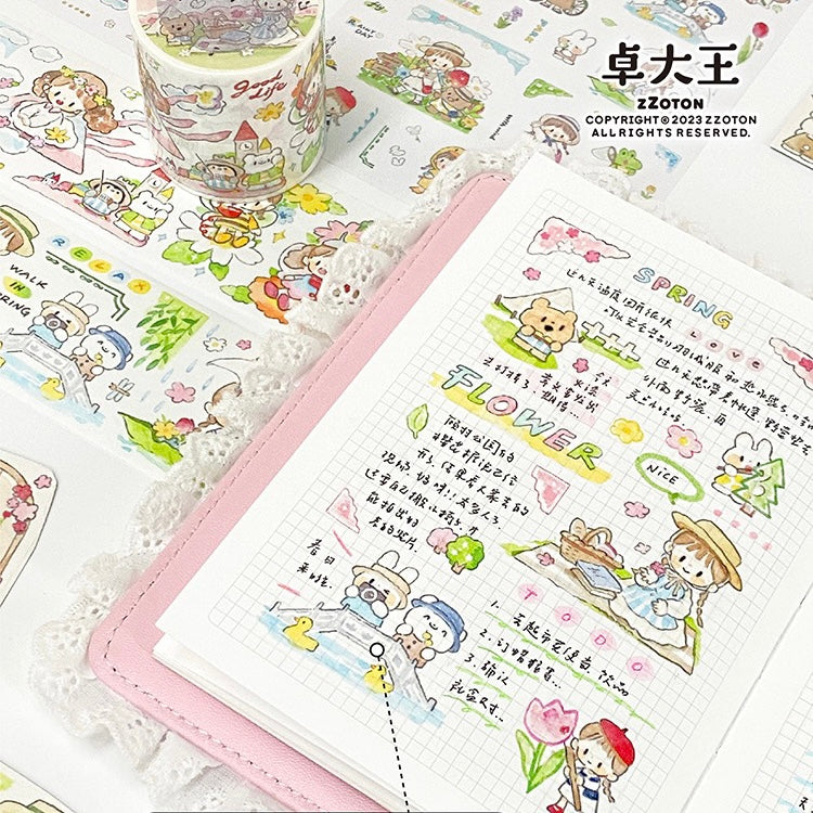 Molinta spring time washitape and sticker pack