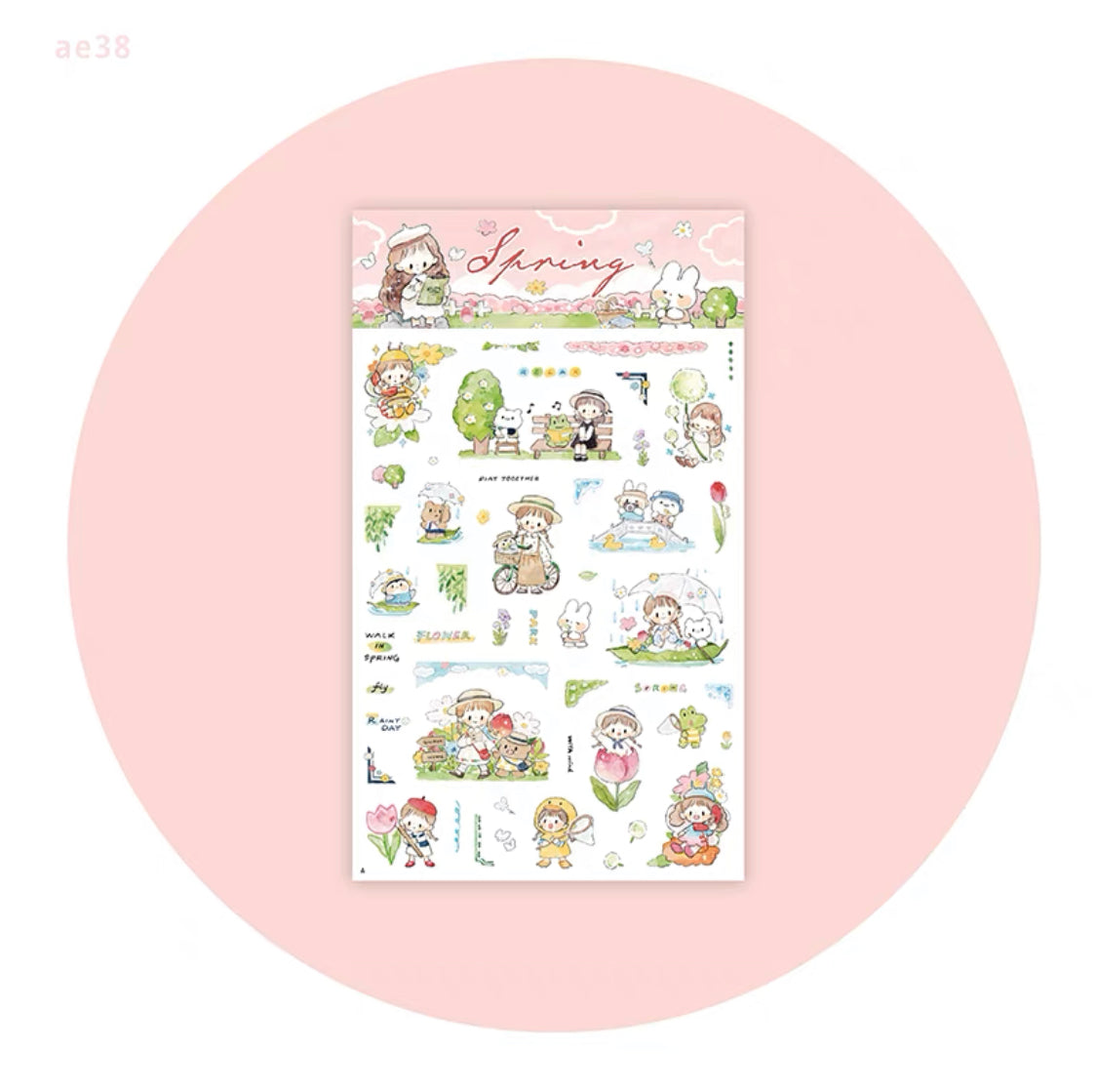Molinta spring time washitape and sticker pack