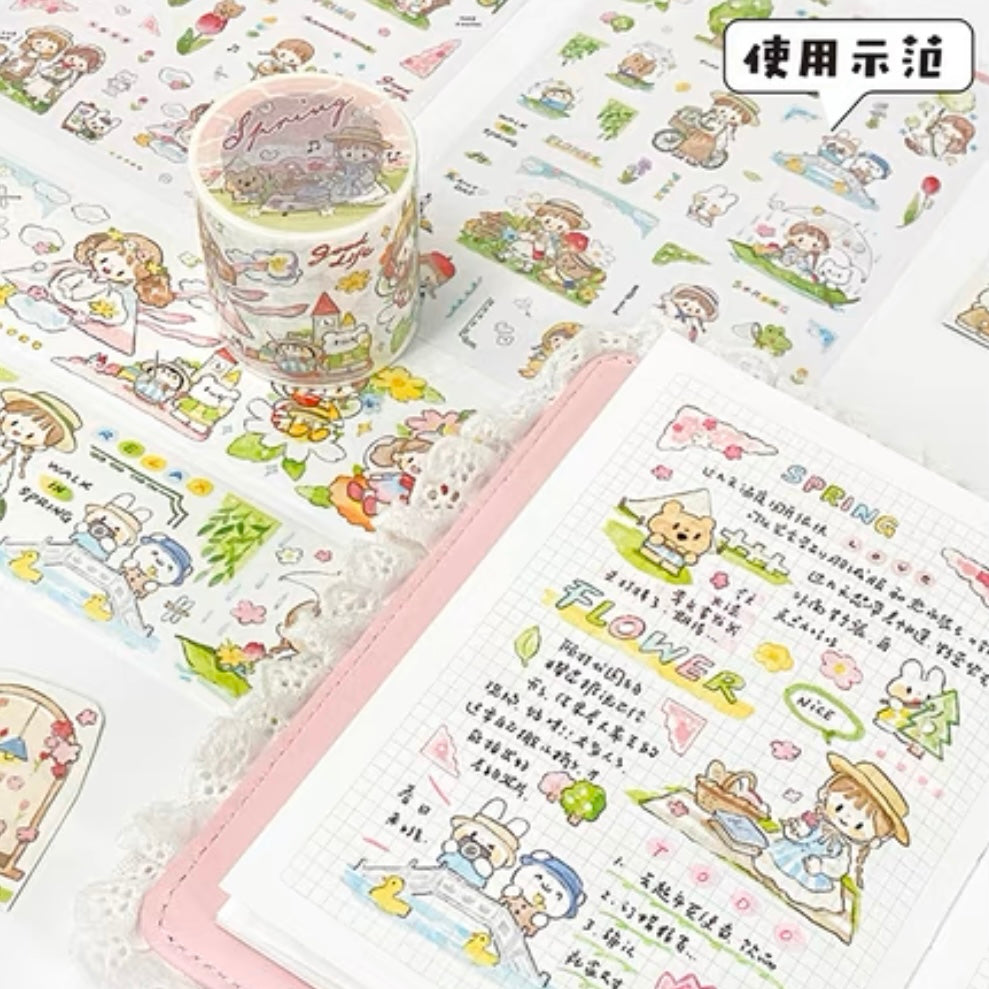 Molinta spring time washitape and sticker pack