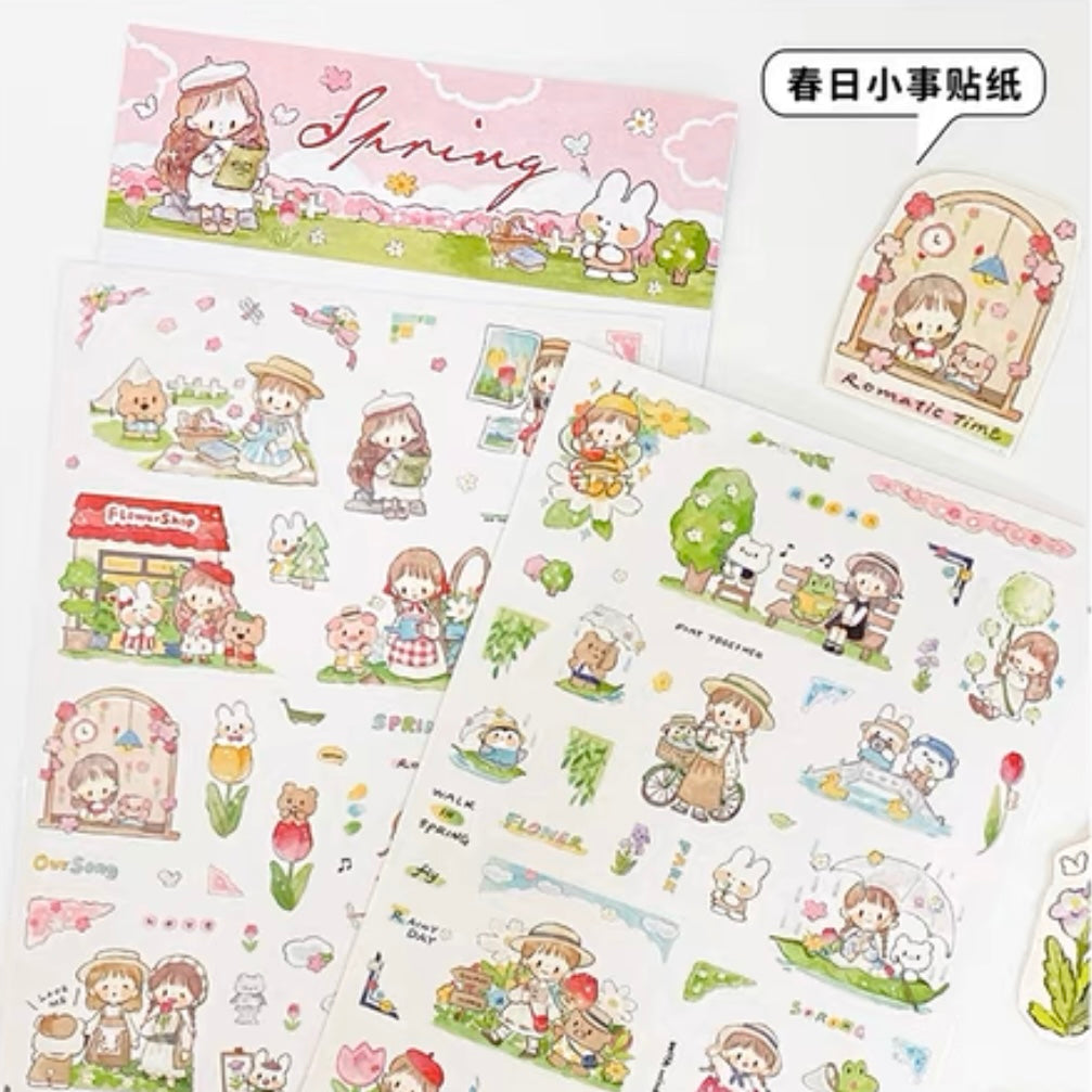 Molinta spring time washitape and sticker pack