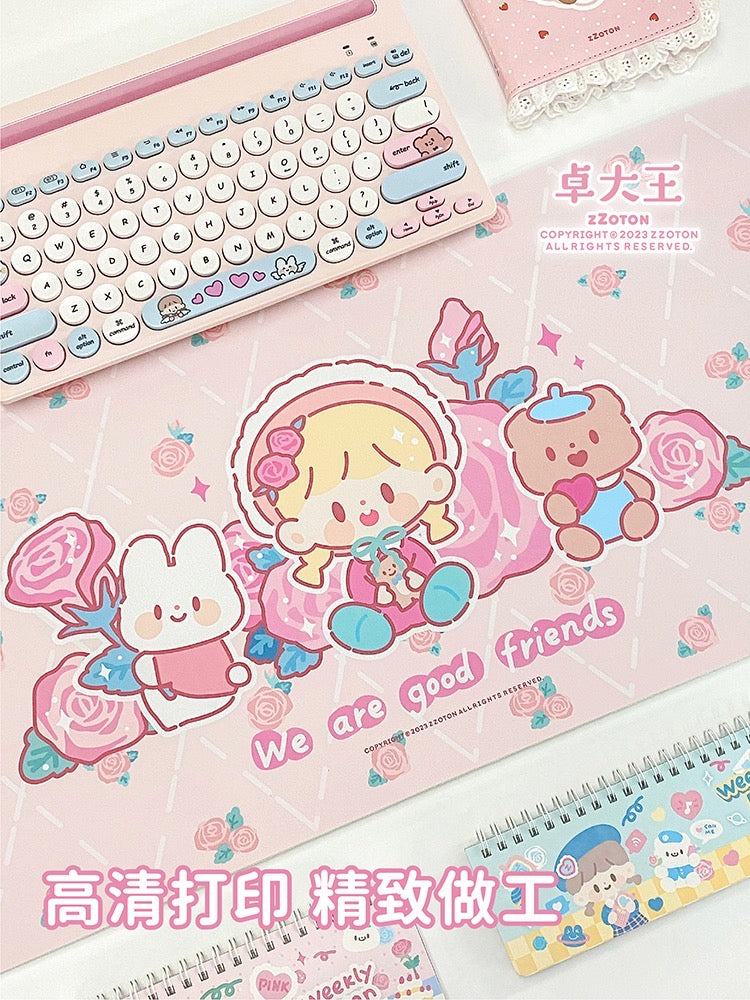 Molinta rose theme mouse mat
