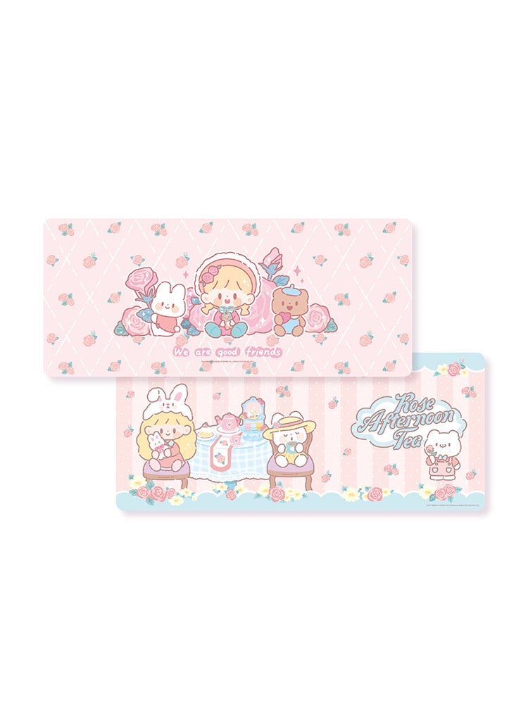 Molinta rose theme mouse mat