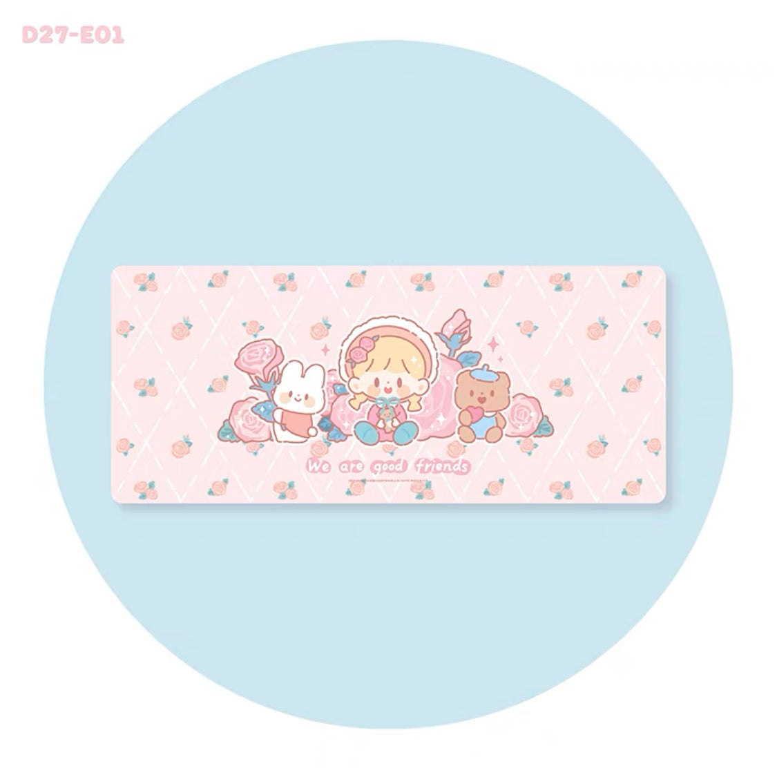 Molinta rose theme mouse mat