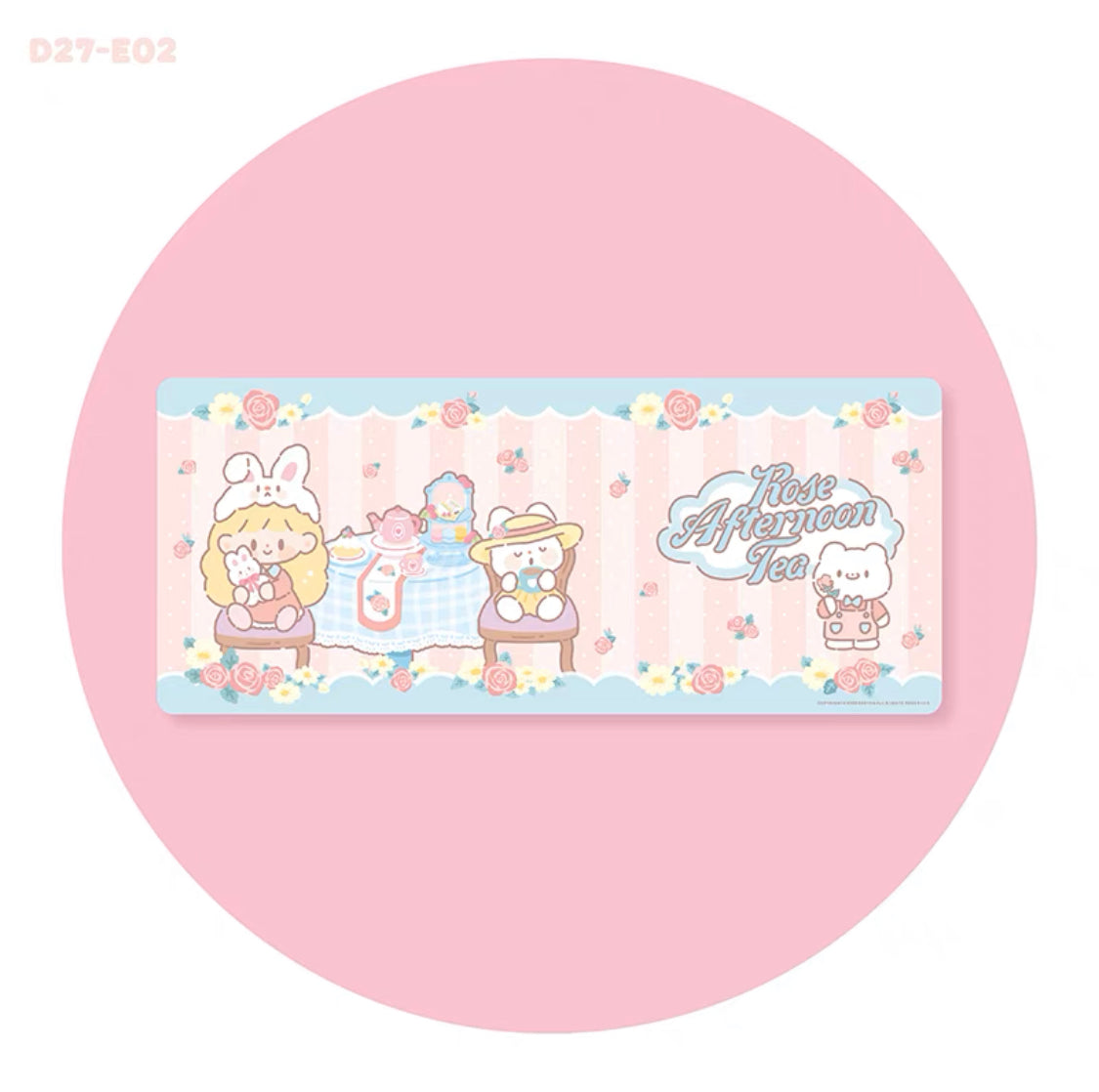 Molinta rose theme mouse mat