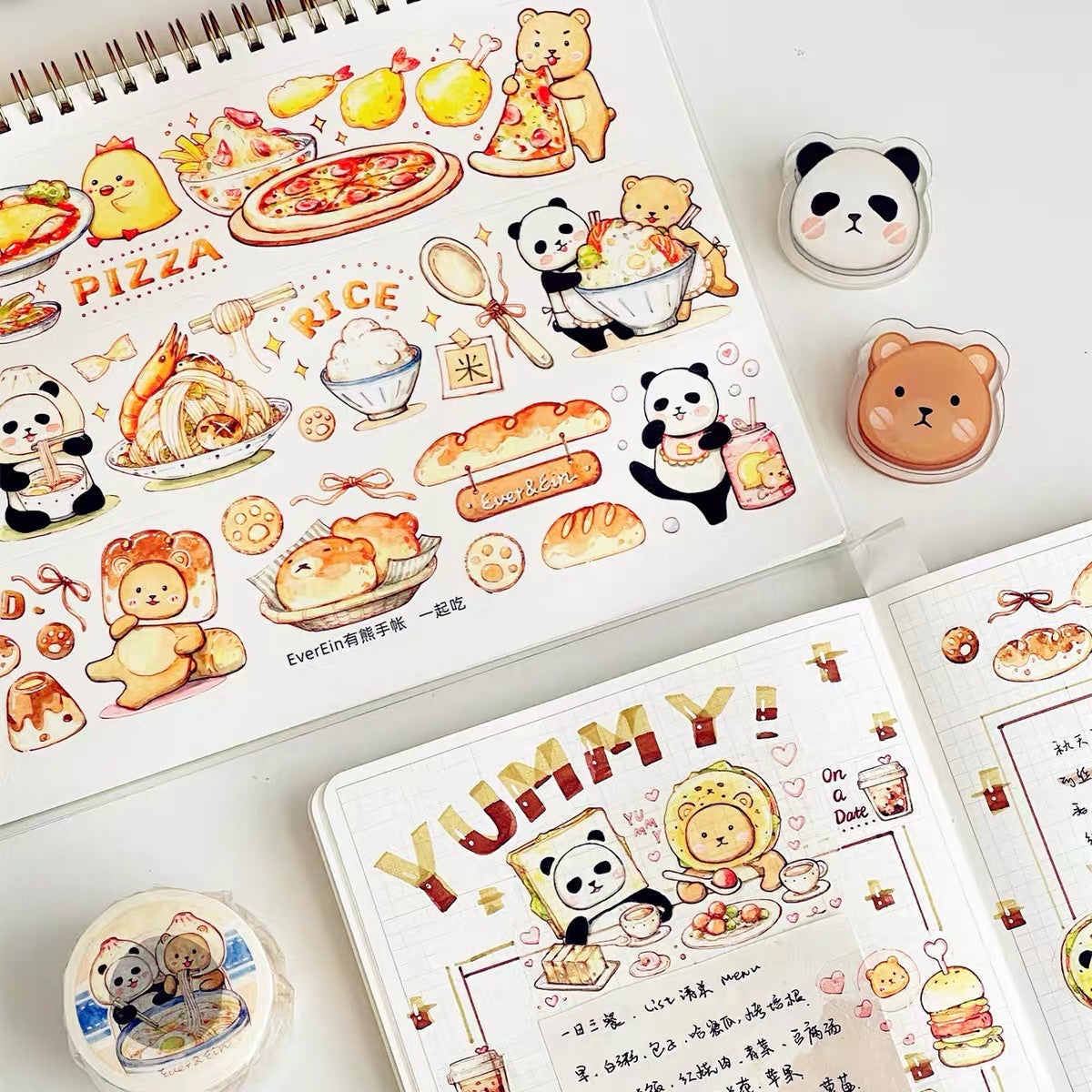 Ever&Ein yummy and involution washitape and sticker pack