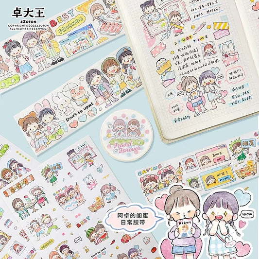 Molinta girl friend forever washitape and sticker pack