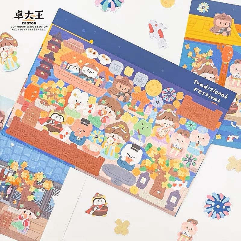 Molinta scene sticker set 4