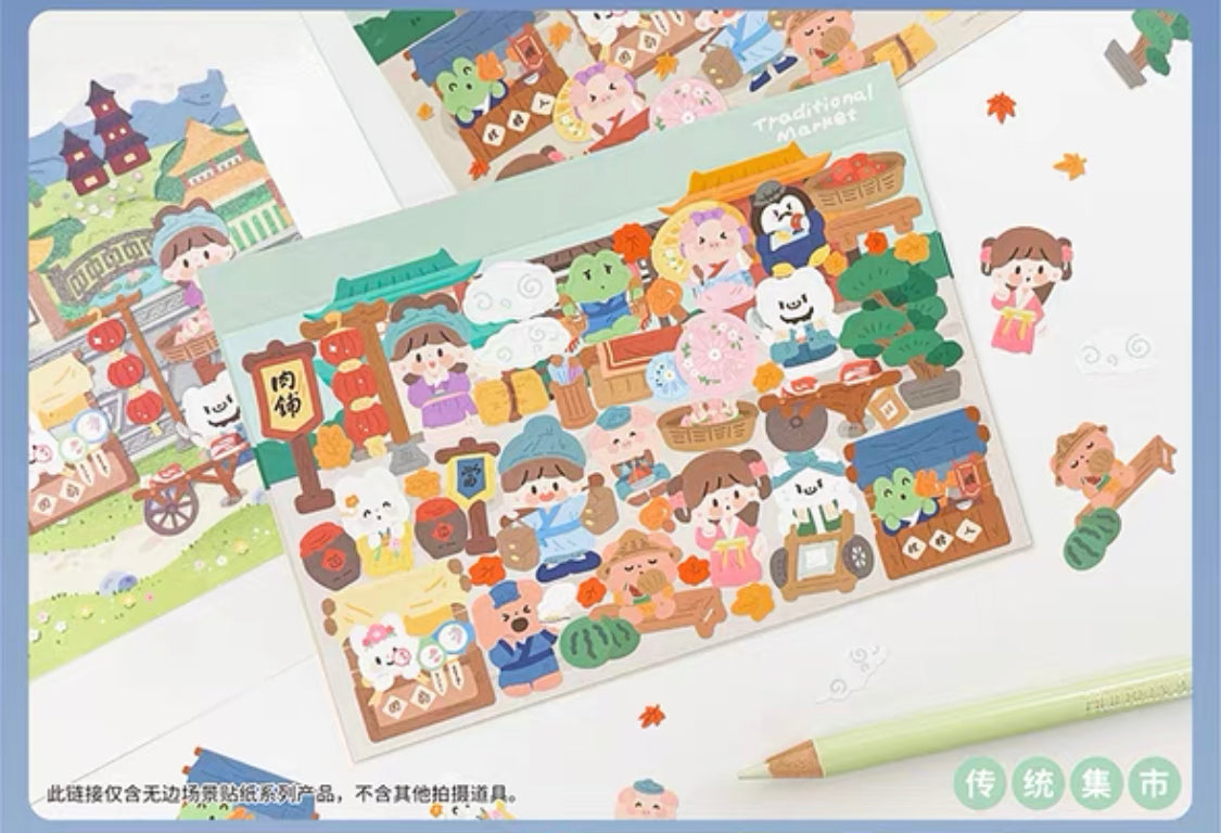 Molinta scene sticker set 4