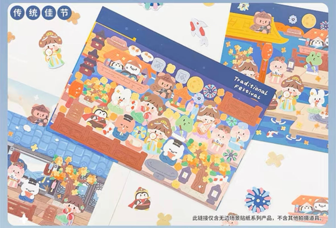 Molinta scene sticker set 4