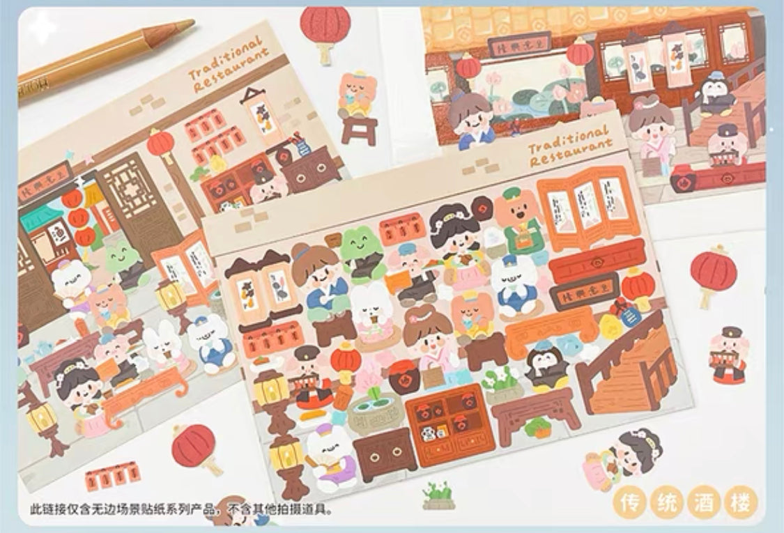 Molinta scene sticker set 4