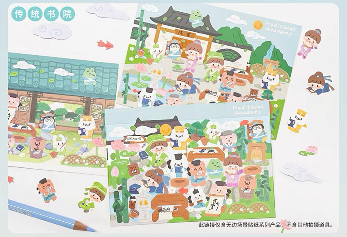 Molinta scene sticker set 4