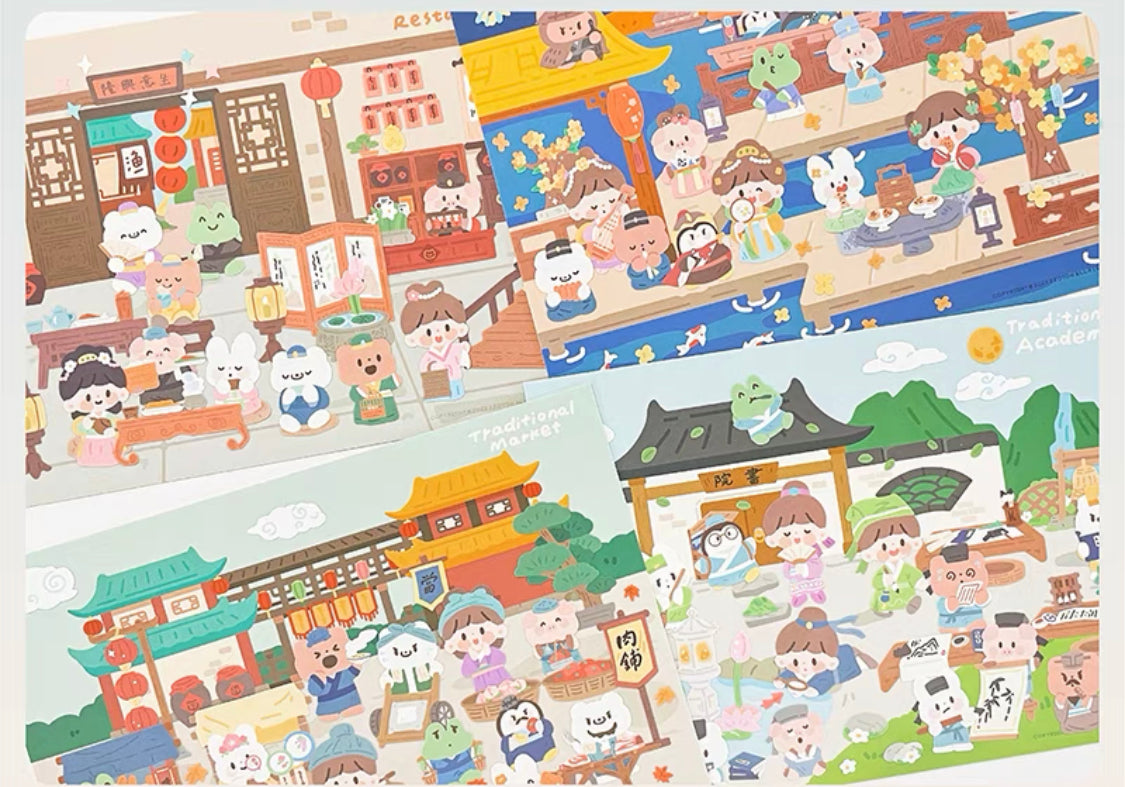 Molinta scene sticker set 4