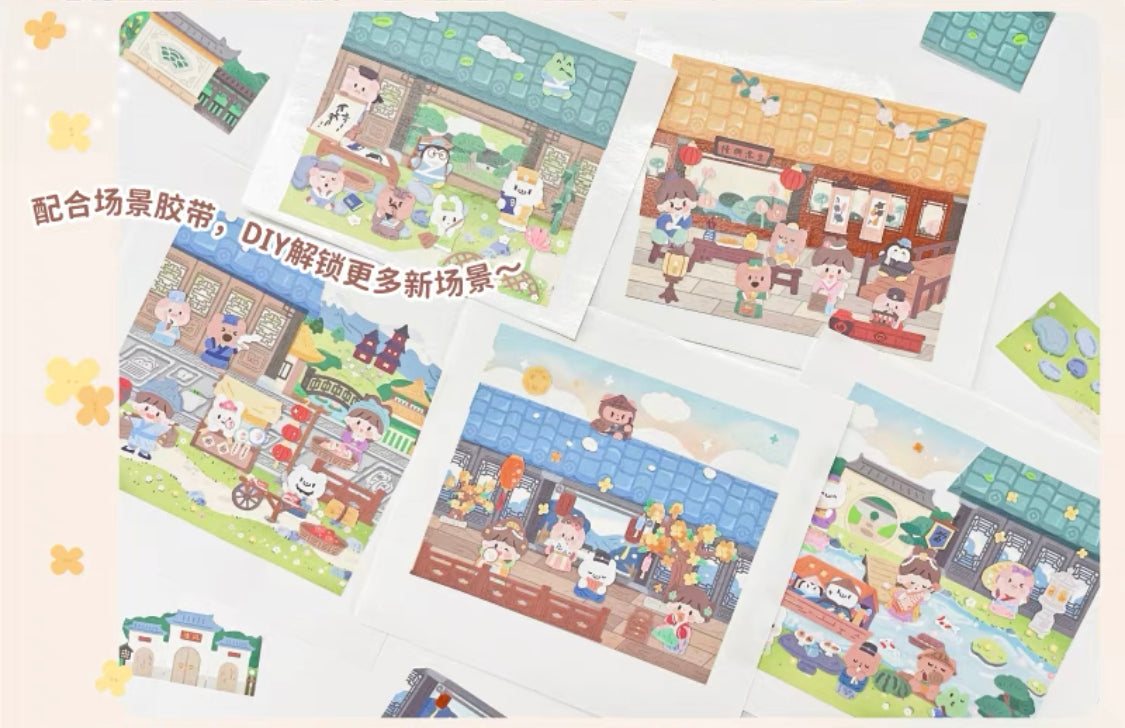 Molinta scene sticker set 4