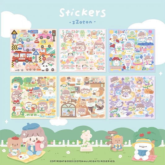 Molinta big size scene sticker set 2