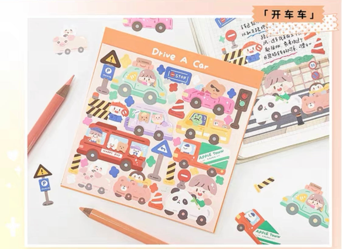 Molinta big size scene sticker set 2