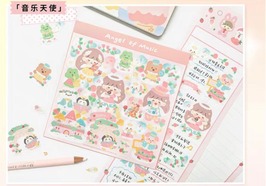 Molinta big size scene sticker set 2