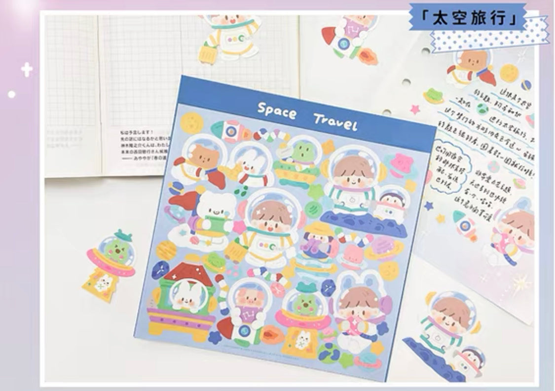 Molinta big size scene sticker set 2