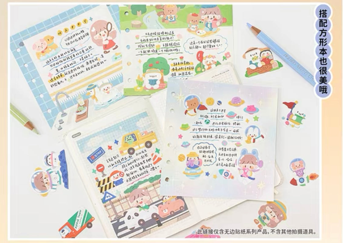 Molinta big size scene sticker set 2