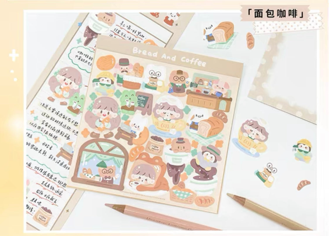 Molinta big size scene sticker set 2