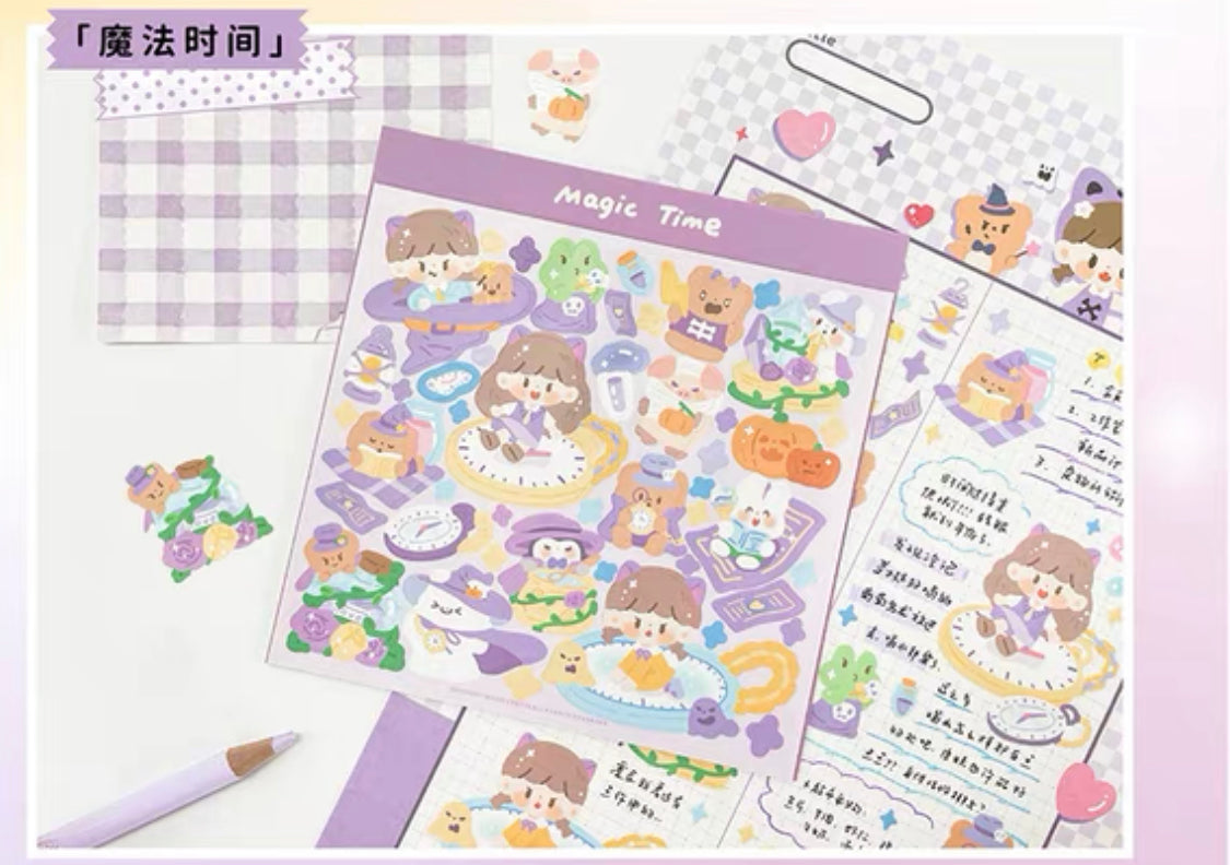 Molinta big size scene sticker set 2